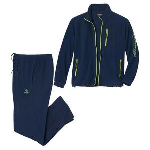 Atlas For Men Mens Fleece Tracksuit / Navy